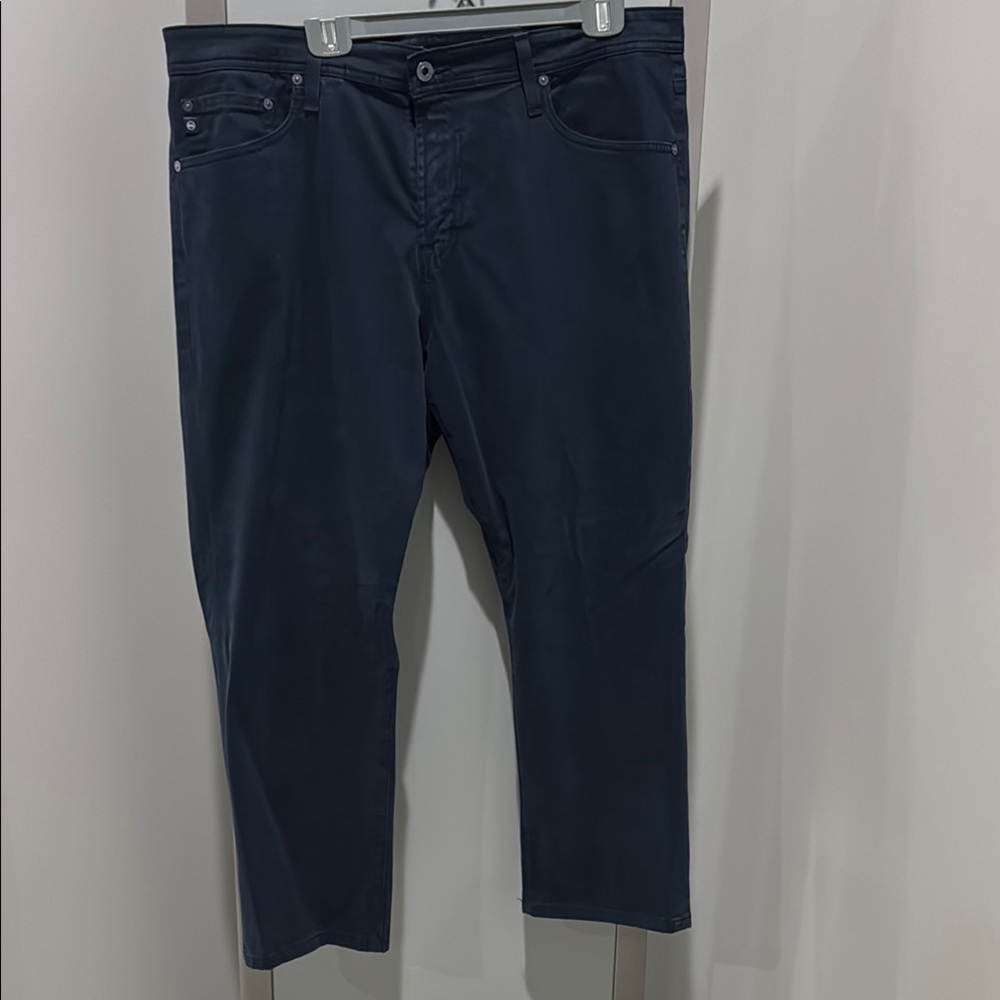Ag Adriano Goldschmied Navy Blue “Everett” Straight Chino